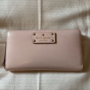 Kate Spade Wellesley wallet - blush pink